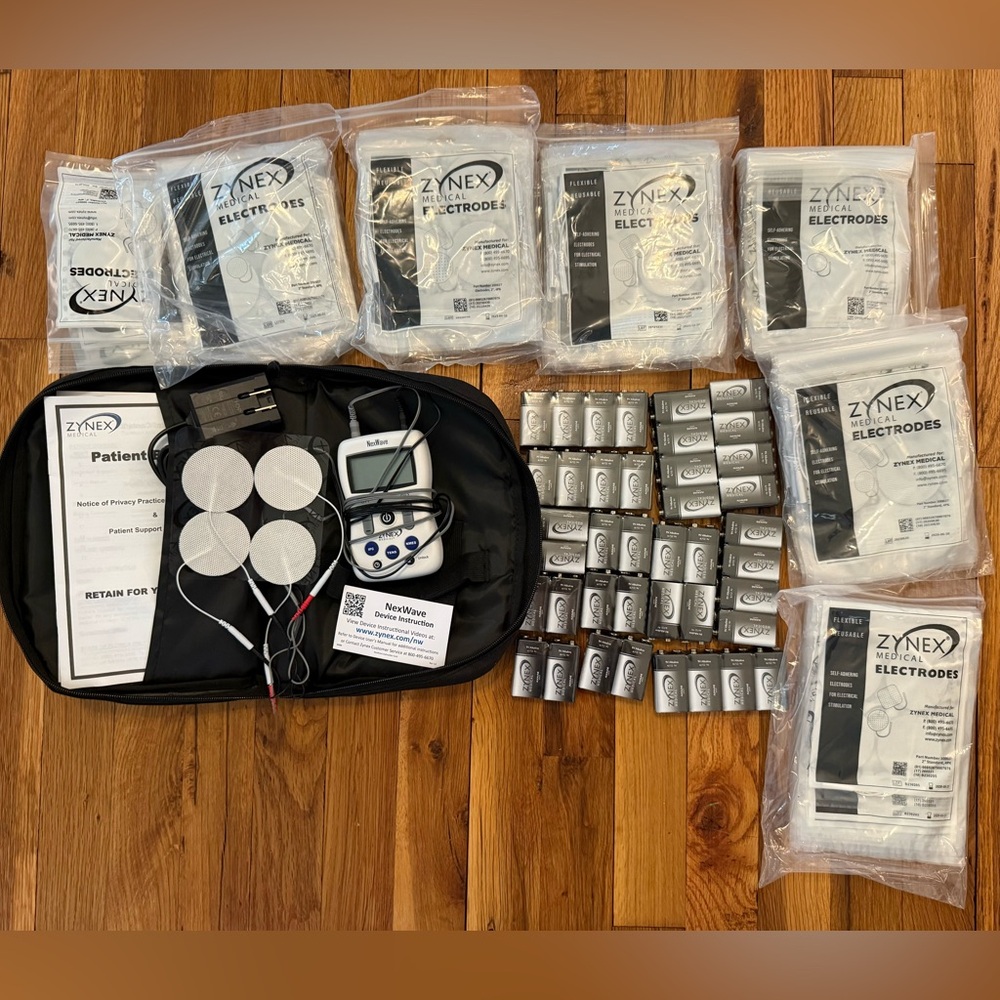 Zynex TENS Nexwave Device Electrodes and Accessories Set